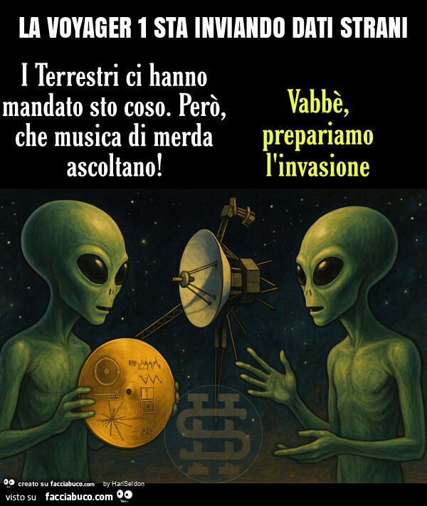 La voyager 1 sta inviando dati strani