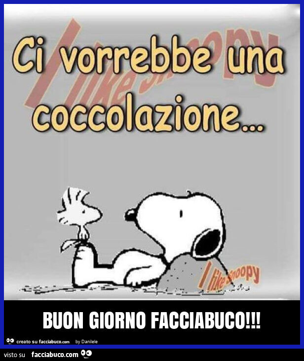 Buon giorno facciabuco