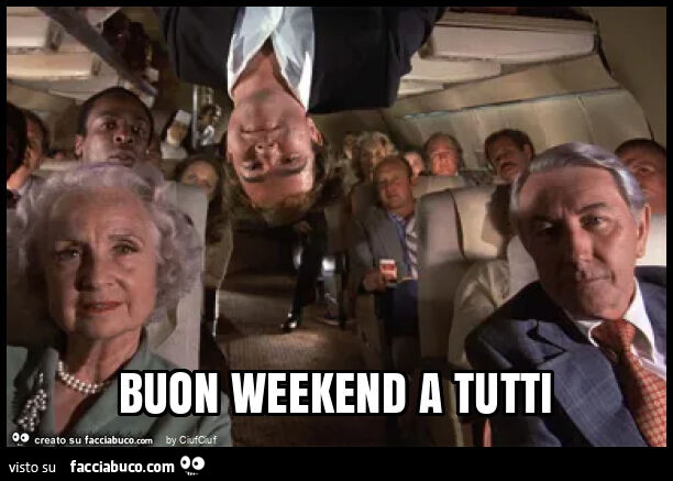 Buon weekend a tutti