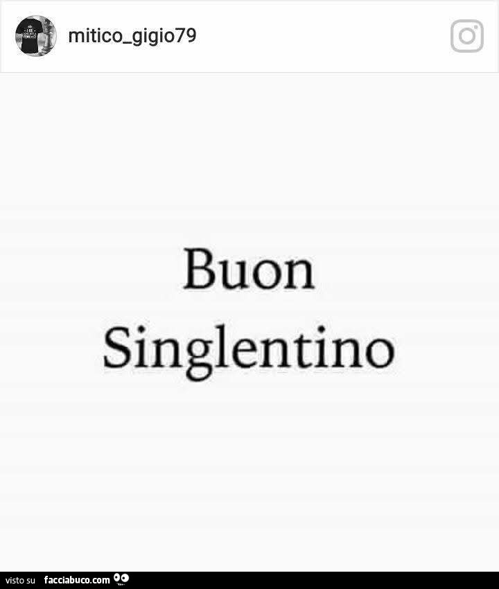 Buon Singlentino