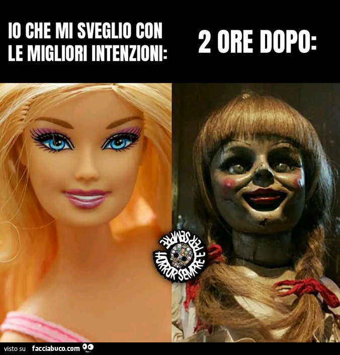 Io che mi sveglio con le migliori intenzioni