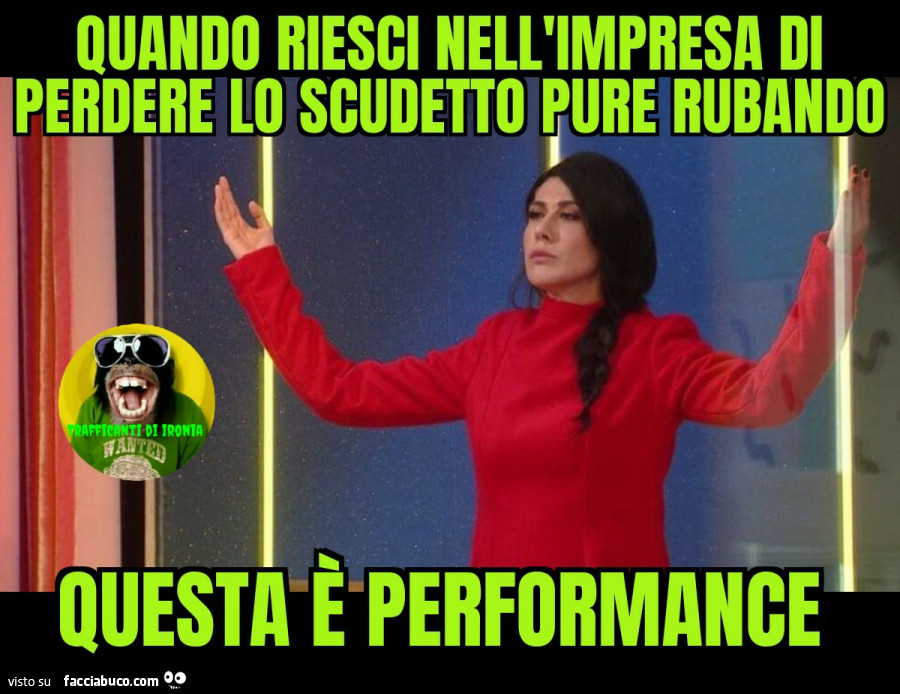 Quando riesci nell'impresa di perdere lo scudetto pure RUBANDO