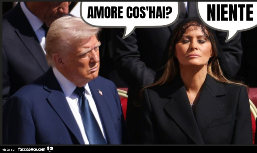 Amore cos'hai niente donald trump melania