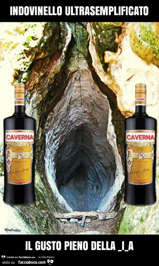 Indovinello ultrasemplificato il gusto pieno della _i_a