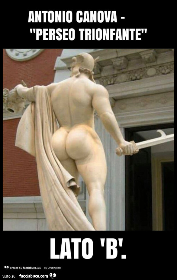 Antonio canova - "perseo trionfante" lato 'b'