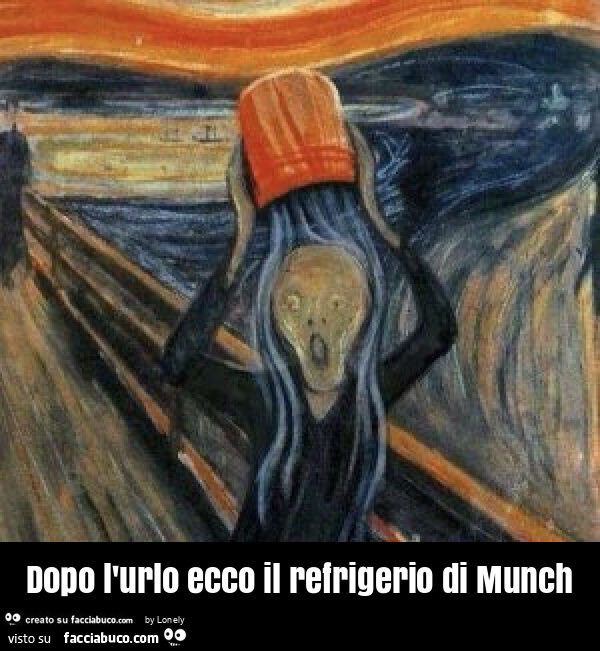 Dopo l'urlo ecco il refrigerio di munch