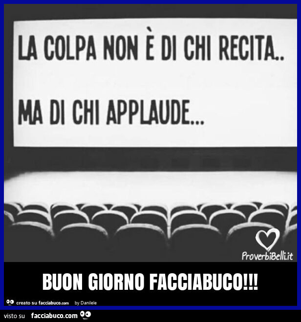 Buon giorno facciabuco