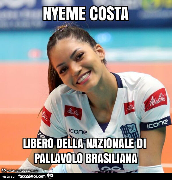 Nyeme costa libero della nazionale di pallavolo brasiliana