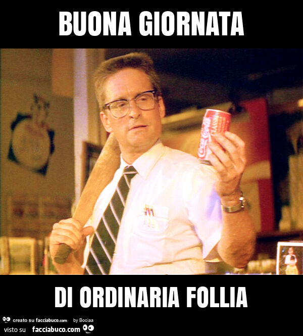 Buona giornata di ordinaria follia