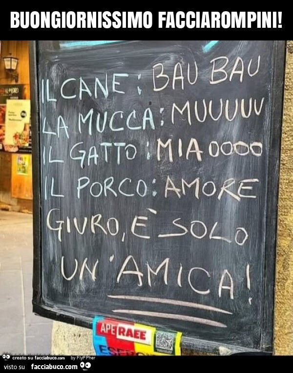 Buongiornissimo facciarompini