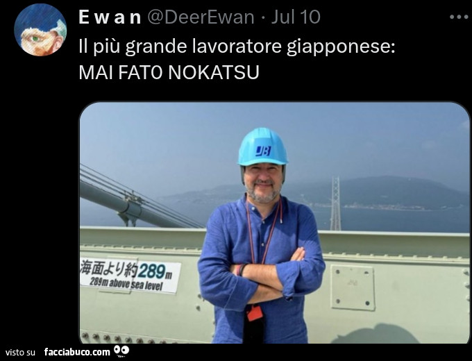 Se lo tenessero in Giappone
